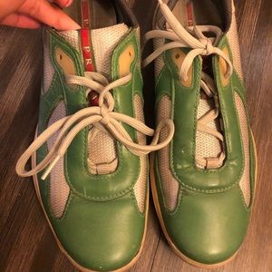 Lime green pradas size 9 1/2